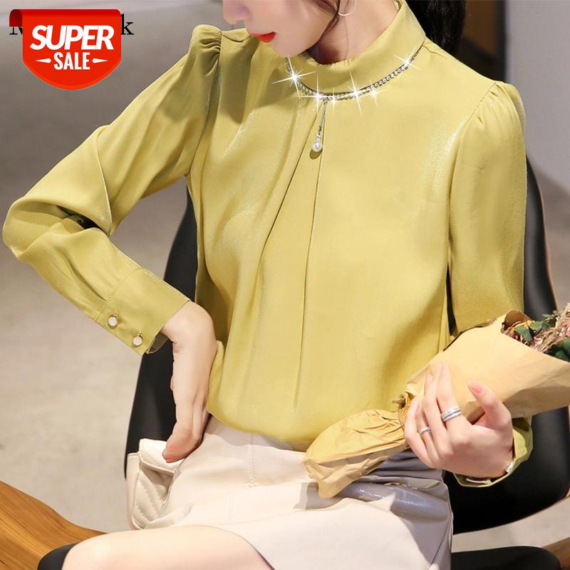 Autumn Long Sleeve Chiffon Blouse Women 2021 New Beading Solid Womens Blouse Pullover Casual White Shirt Women Tops Blusas 10559 #Ty61
Autumn Long Sleeve Chiffon Blouse Women 2021 New Beading Solid Womens Blouse Pullover Casual White Shirt Women Tops Blusas 10559 #Ty61