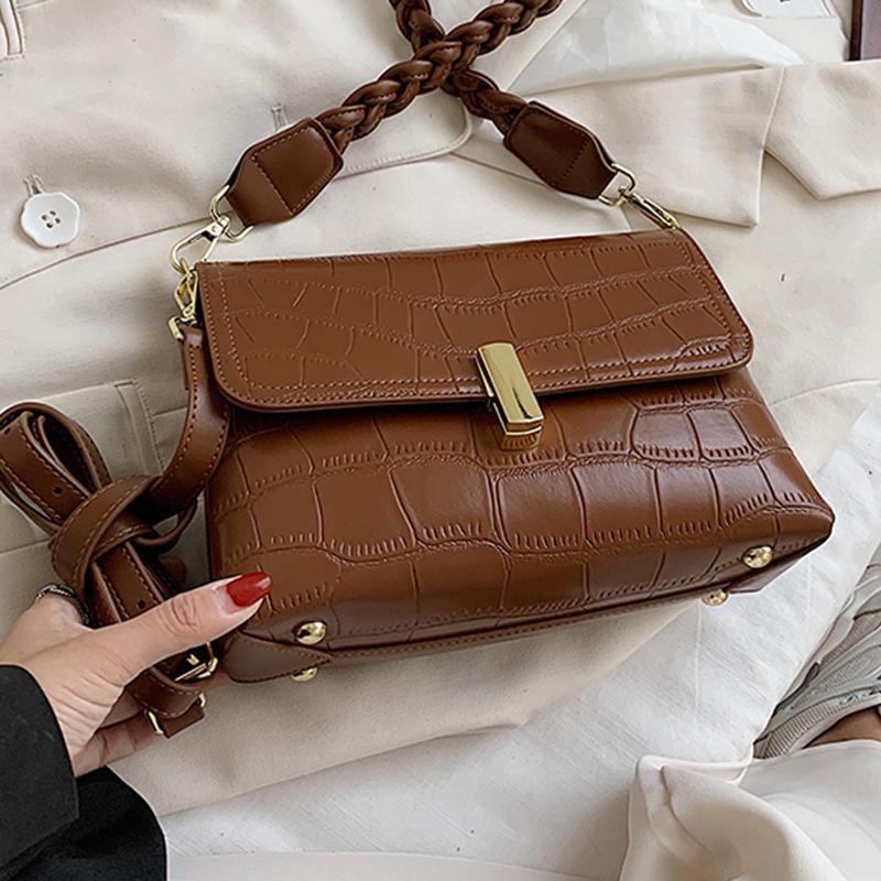 Bag For Women Flap Bag Soft Leather Single Woven Shoulder Strap Sac A Main Women 2021 Crossbody Luxury Handbag And Purse, Black 
Bag For Women Flap Bag Soft Leather Single Woven Shoulder Strap Sac A Main Women 2021 Crossbody Luxury Handbag And Purse, Black