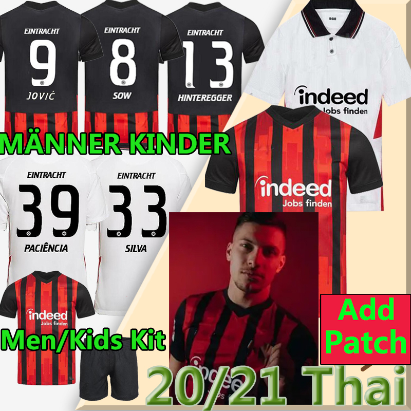 JOVIC 20 21 Eintracht Frankfurt soccer jerseys HINTEREGGER SILVA KOSTIC 2021 football jerseys YOUNES BARKOK Men kids kit shirt, Home 20 21
JOVIC 20 21 Eintracht Frankfurt soccer jerseys HINTEREGGER SILVA KOSTIC 2021 football jerseys YOUNES BARKOK Men kids kit shirt, Home 20 21