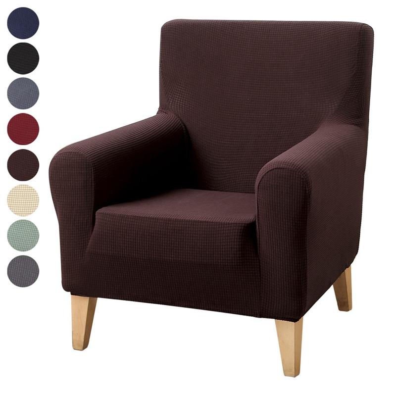 Arm Chair Cover Solid Color Spandex Wingback Chair Slipcovers Single-seat Sofa Covers For Bar Office Hotel Protector
Arm Chair Cover Solid Color Spandex Wingback Chair Slipcovers Single-seat Sofa Covers For Bar Office Hotel Protector