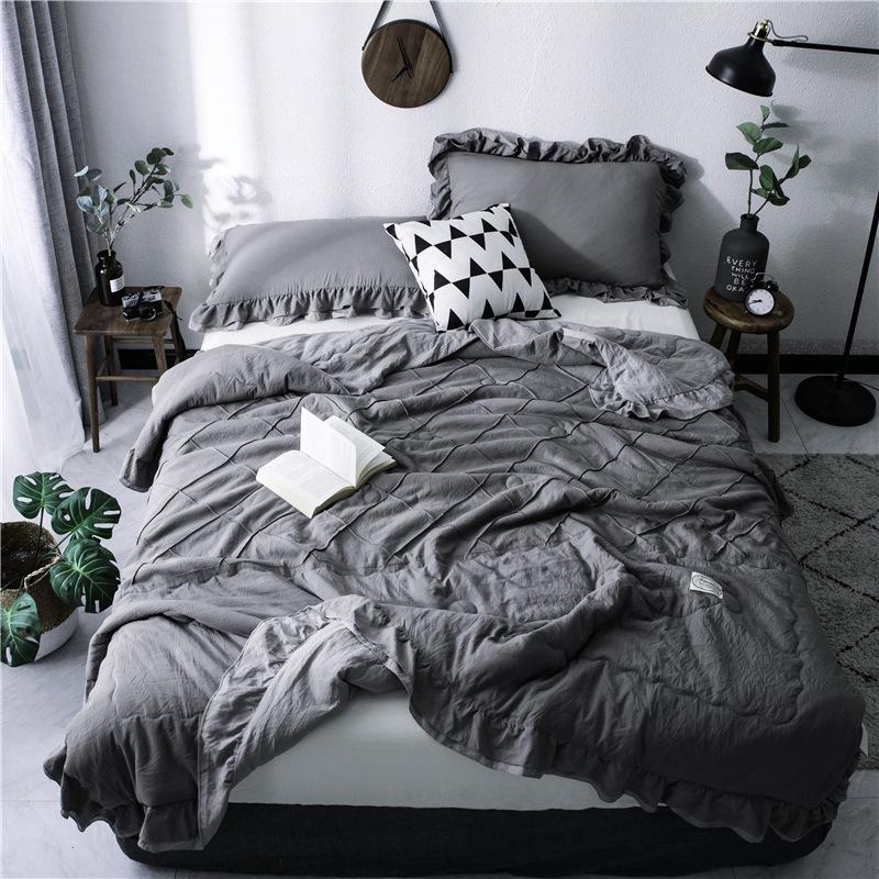 Solid Colors Seersucker Lace Summer Cool Quilt Super Soft Air Bed Conditioner For Bedspread Sofa Blanket Adult For Kids Travel, White grey
Solid Colors Seersucker Lace Summer Cool Quilt Super Soft Air Bed Conditioner For Bedspread Sofa Blanket Adult For Kids Travel, White grey