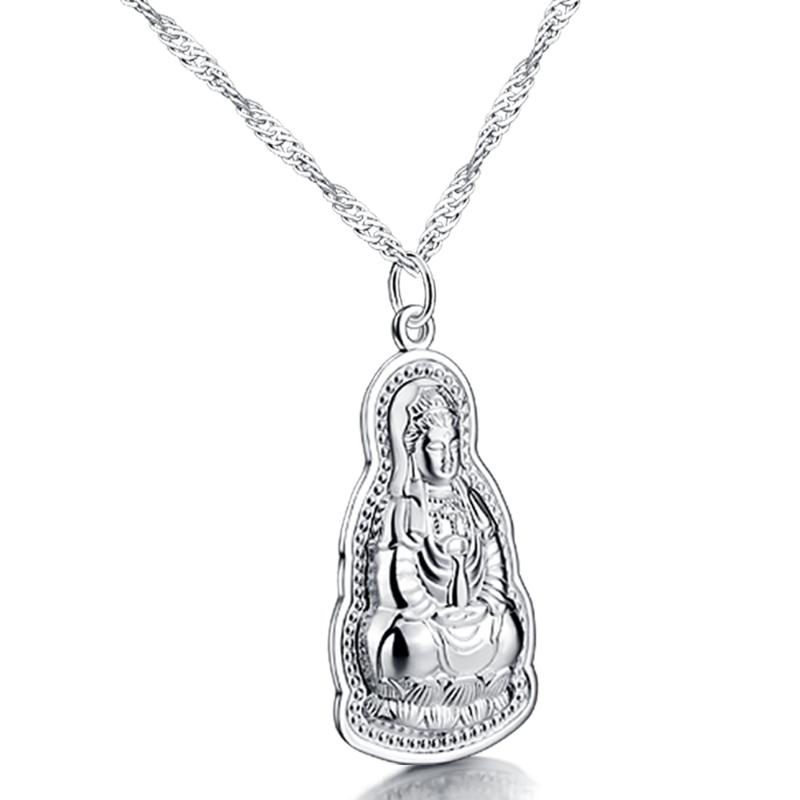 Retro Silver Guanyin Buddha Pendant Women 925 solid sterling silver necklace pendant brand jewelry items Free to send chain
Retro Silver Guanyin Buddha Pendant Women 925 solid sterling silver necklace pendant brand jewelry items Free to send chain