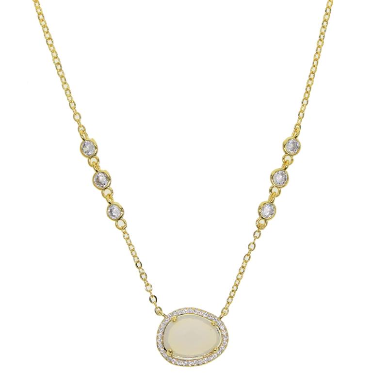 2020 New arrived Fashion Elegant Jewelry Drop white Opal Cz pendant Necklace Choker Lady Women girl Delicate Oval Charm Necklace
2020 New arrived Fashion Elegant Jewelry Drop white Opal Cz pendant Necklace Choker Lady Women girl Delicate Oval Charm Necklace