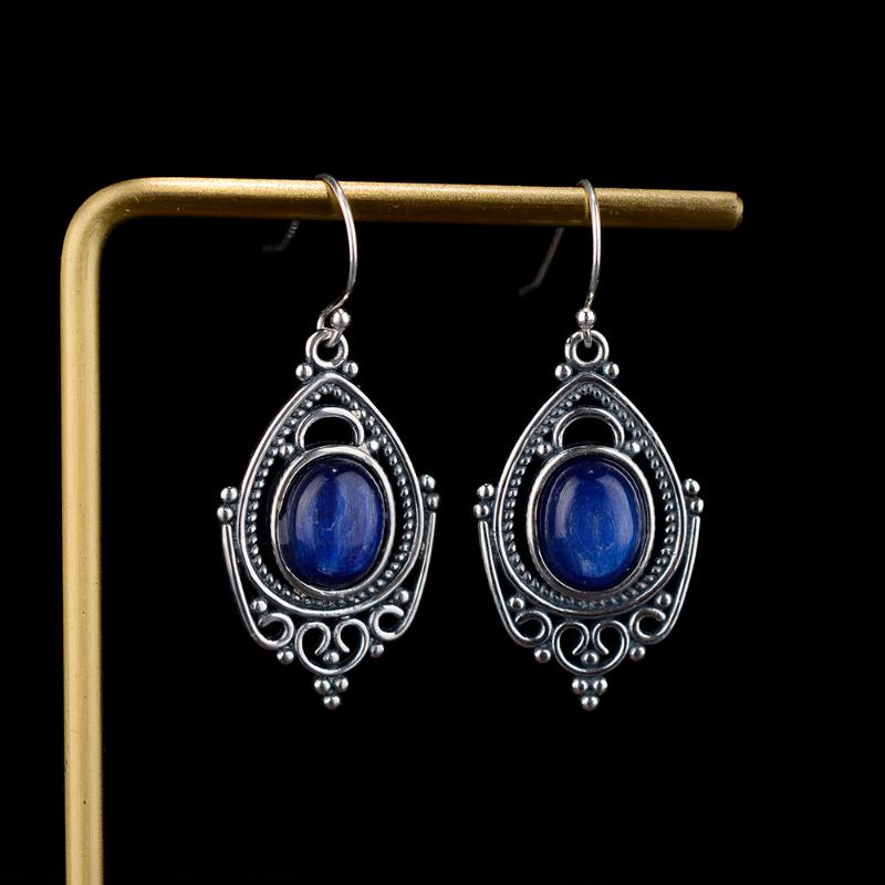 Dangle & Chandelier Retro 925 Sterling Silver Earrings Oval 8X10MM Natural Kyanite Anniversary Party Stylish Ear Jewelry For Women
Dangle & Chandelier Retro 925 Sterling Silver Earrings Oval 8X10MM Natural Kyanite Anniversary Party Stylish Ear Jewelry For Women