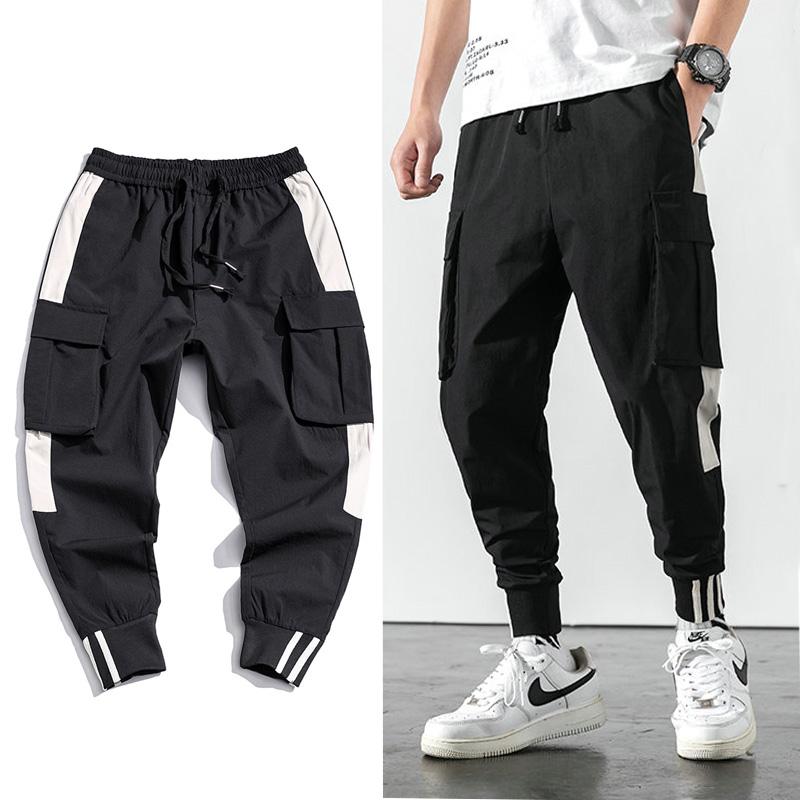 Harajuku Multi-Pocket Safari Style Men Jogger Cargo Pants Hip Hop Streetwear Casual Elastic Ankle-Length Male Pants Trousers, Black
Harajuku Multi-Pocket Safari Style Men Jogger Cargo Pants Hip Hop Streetwear Casual Elastic Ankle-Length Male Pants Trousers, Black