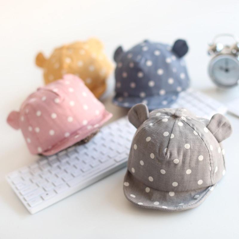 Cute Polka Dot Baby Hat Casquette Turban Summer Sunbonnet Infant Hats Cartoon Baseball Cap Baby Boy Girl Hat with Ear Hot1
Cute Polka Dot Baby Hat Casquette Turban Summer Sunbonnet Infant Hats Cartoon Baseball Cap Baby Boy Girl Hat with Ear Hot1