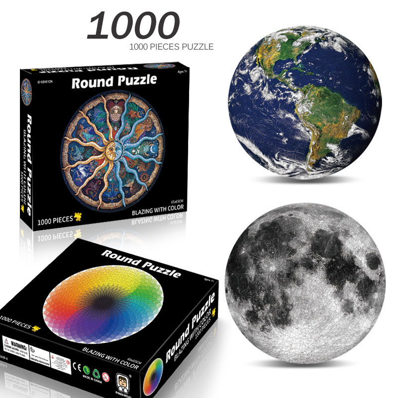 Multiple Styles Round Puzzles 1000 Pieces Assembling Intelligences Toys For Adults Children Kids Games Educational Toys
Multiple Styles Round Puzzles 1000 Pieces Assembling Intelligences Toys For Adults Children Kids Games Educational Toys