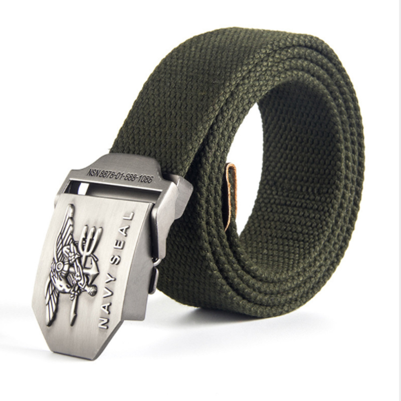 2021 New Men Canvas Belts Metal Buckle Casual Solid Army Belt Outdoor Tactical Top Quality 3.8 Cm Y4d1, Black
2021 New Men Canvas Belts Metal Buckle Casual Solid Army Belt Outdoor Tactical Top Quality 3.8 Cm Y4d1, Black