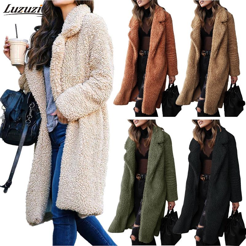 Luzuzi Women lady top coat 2020 autumn and winter new long-sleeved lapel female plush shirt long coat solid color CE3434, Dark gray coat
Luzuzi Women lady top coat 2020 autumn and winter new long-sleeved lapel female plush shirt long coat solid color CE3434, Dark gray coat