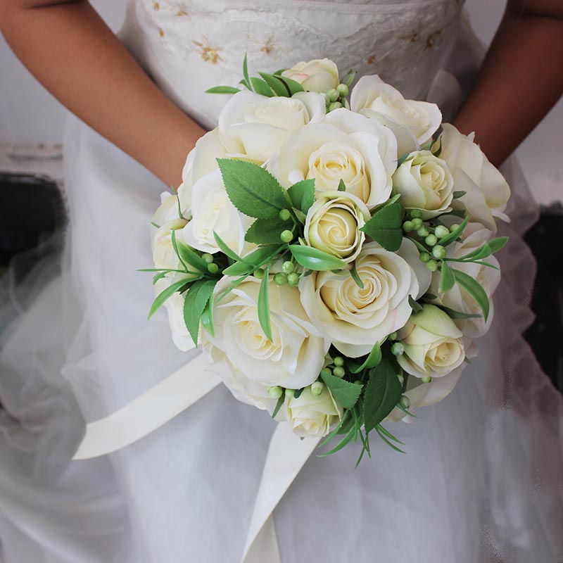 White Pink Bridal Bouquets Round Wedding Flowers Artificial roses De Mariage handmade Brooch Wedding Party Decoration
White Pink Bridal Bouquets Round Wedding Flowers Artificial roses De Mariage handmade Brooch Wedding Party Decoration