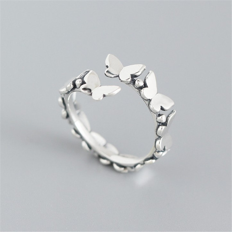 Authentic 925 Sterling Silver Butterfly Rings For Women Vintage Silver Open Size Adjustable Ring Christmas Party Gifts
Authentic 925 Sterling Silver Butterfly Rings For Women Vintage Silver Open Size Adjustable Ring Christmas Party Gifts