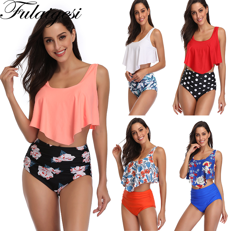 Sweet swimwear plus size high waist bikini lotus leaf swimsuit Woman two piece bathing suit 3xl flower swimwear tankini set Y200319, Gold
Sweet swimwear plus size high waist bikini lotus leaf swimsuit Woman two piece bathing suit 3xl flower swimwear tankini set Y200319, Gold