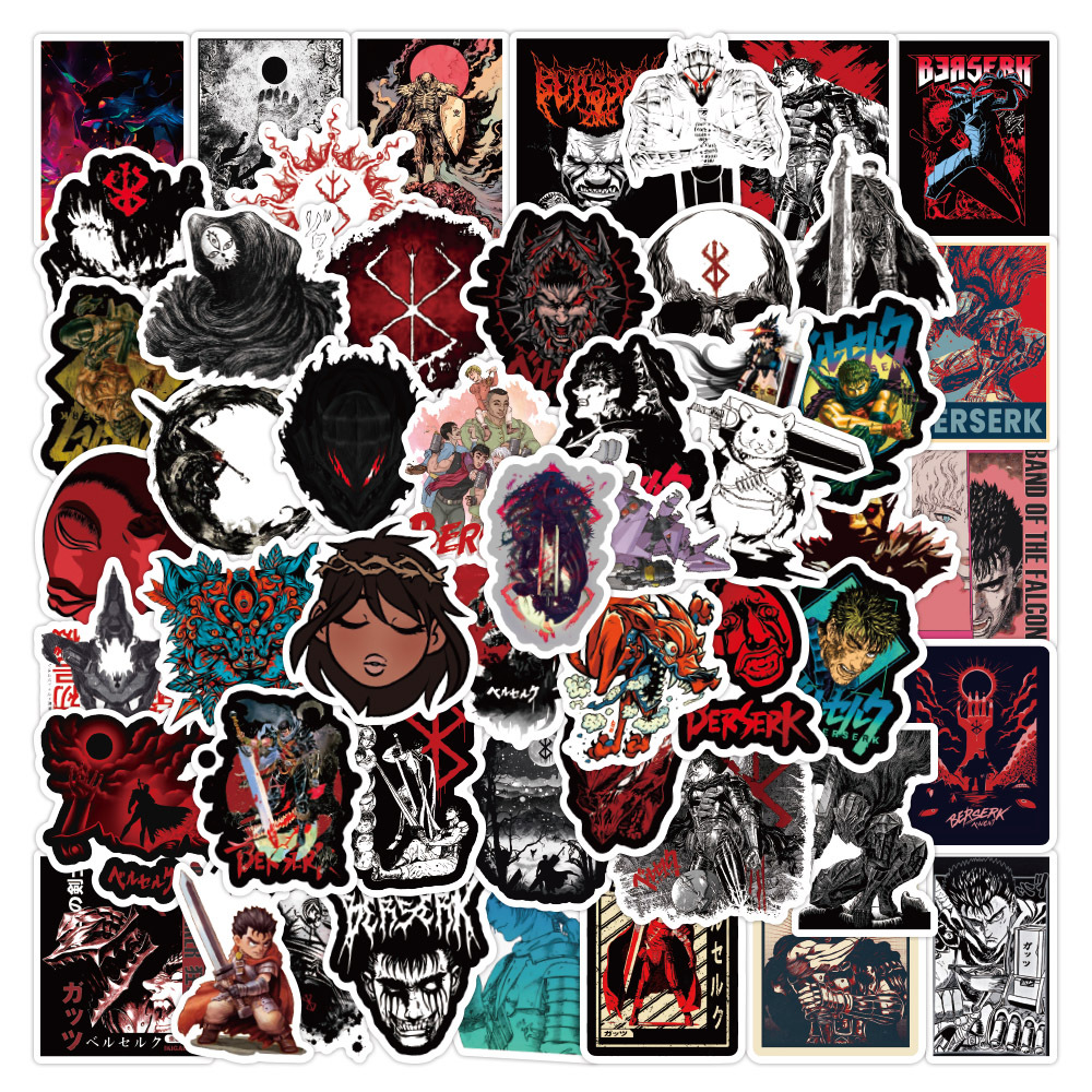 50pcs/set Anime BERSERK Pvc Waterproof Stickers For DIY Decal Luggage Laptop Motorcycle Guitar
50pcs/set Anime BERSERK Pvc Waterproof Stickers For DIY Decal Luggage Laptop Motorcycle Guitar