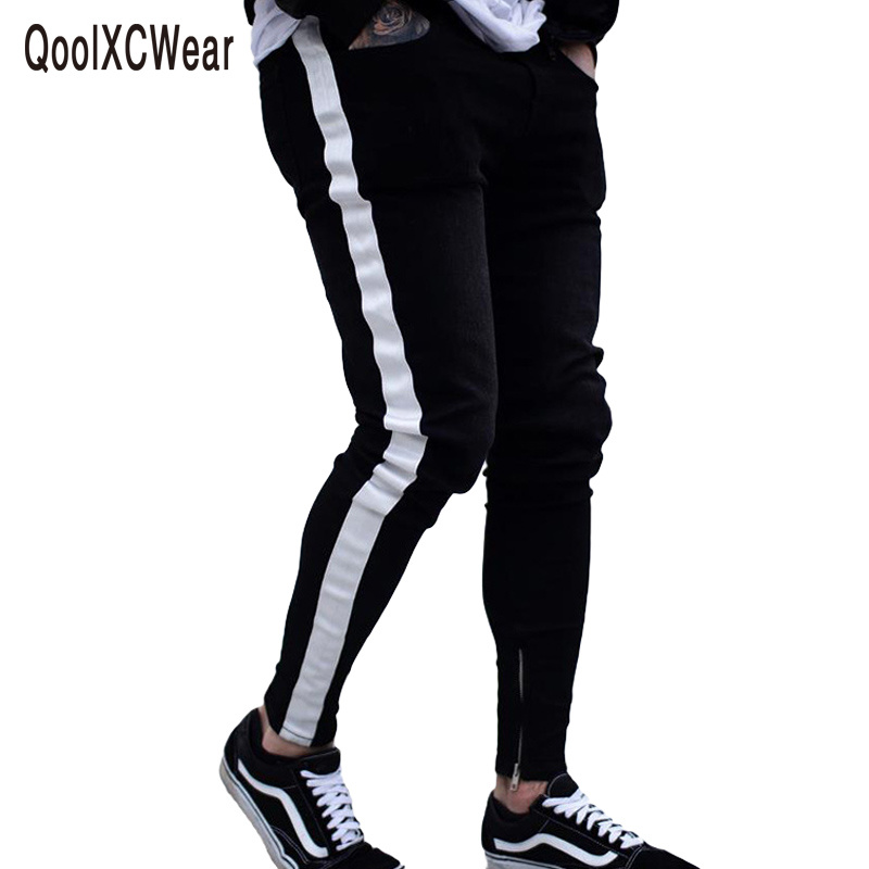 side striped Skinny Jeans For Men Hip Hop Slim Zipper Men Jeans Fit Brand Biker Style Tight Jeans, Kg-1
side striped Skinny Jeans For Men Hip Hop Slim Zipper Men Jeans Fit Brand Biker Style Tight Jeans, Kg-1