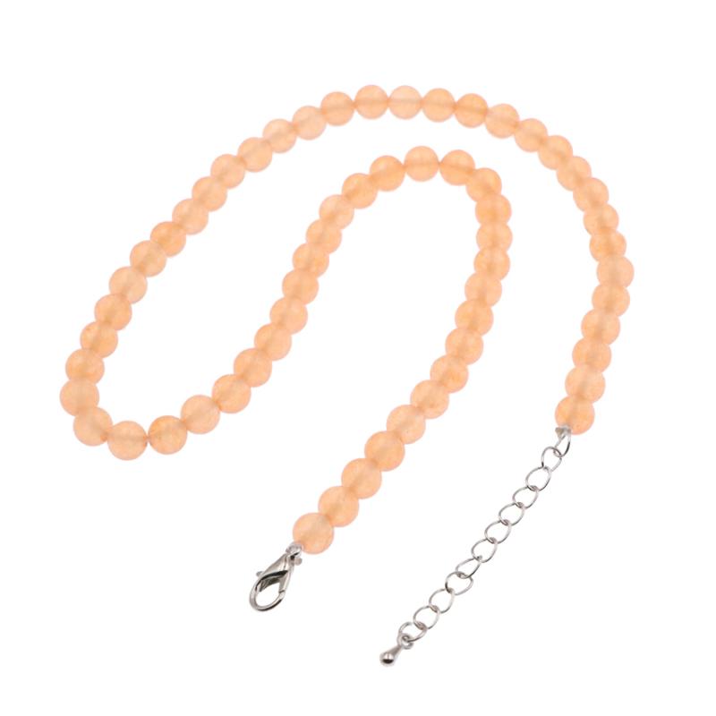 Fashion Stone Beads Strand Necklace for Women Natural Stone Crystal Round Jades Short Chain Neckalces Party Gifts Jewelry 15"B28 
Fashion Stone Beads Strand Necklace for Women Natural Stone Crystal Round Jades Short Chain Neckalces Party Gifts Jewelry 15"B28