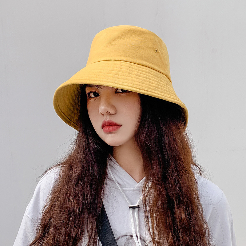 COKK Bucket Hat Women Summer Korean Fisherman Hat Black Sun Protection Casual Ladies Hats Japan Style Panama Cap Gorros Flat Top 201009