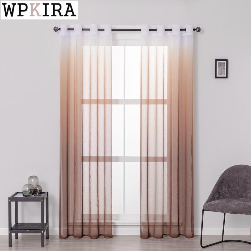 Modern Brown Gradient Sheer Curtain for Living Room Tulle Curtain for Balcony Kitchen Custom Made Fashion Drape Blinds S485#40, Color 02 tulle
Modern Brown Gradient Sheer Curtain for Living Room Tulle Curtain for Balcony Kitchen Custom Made Fashion Drape Blinds S485#40, Color 02 tulle