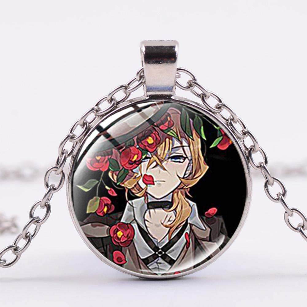 Bungou Stray Dogs Japanese Anime Necklace Dazai Osamu Nakahara Chuya Character Image Glass Pendant Choker Long Necklaces
Bungou Stray Dogs Japanese Anime Necklace Dazai Osamu Nakahara Chuya Character Image Glass Pendant Choker Long Necklaces