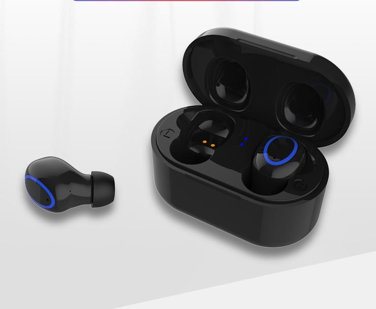 2020 New wireless Bluetooth headset stereo Bluetooth 5.0C earplug private model Bluetooth headset, White