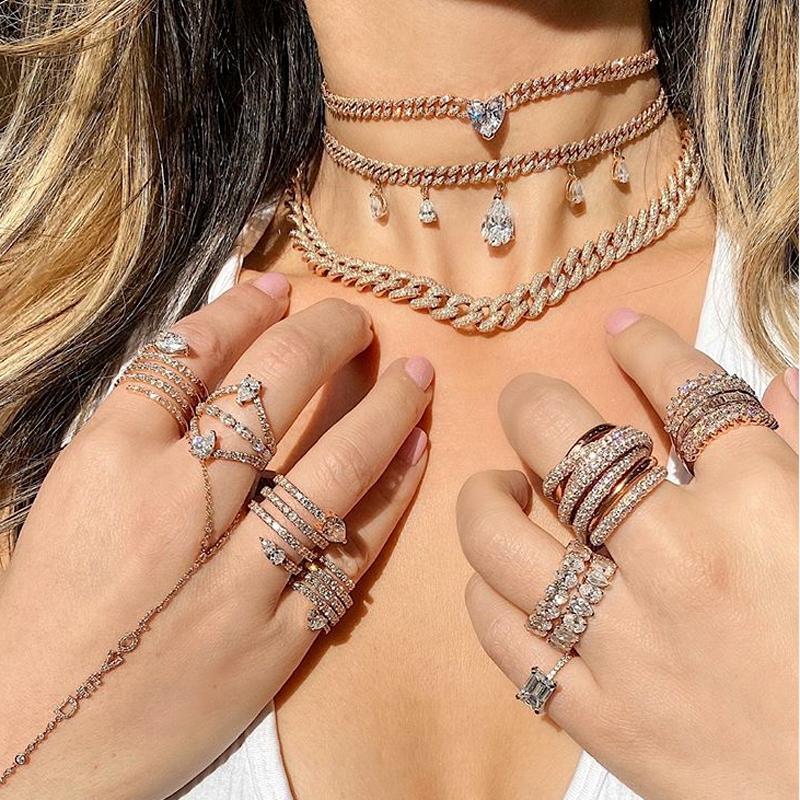 Tear Drop 5A Zircon Pendant Choker Necklaces Gold Silver Color Iced Out Paved Bling Miami Cuban Link Necklace For Women Jewelry
Tear Drop 5A Zircon Pendant Choker Necklaces Gold Silver Color Iced Out Paved Bling Miami Cuban Link Necklace For Women Jewelry