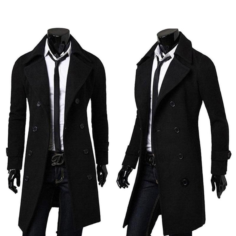 Men Jacket Warm Winter Trench Long Outwear Button Smart Windproof 2020 Streetwear Overcoat Overcoat A6C5, Black
Men Jacket Warm Winter Trench Long Outwear Button Smart Windproof 2020 Streetwear Overcoat Overcoat A6C5, Black
