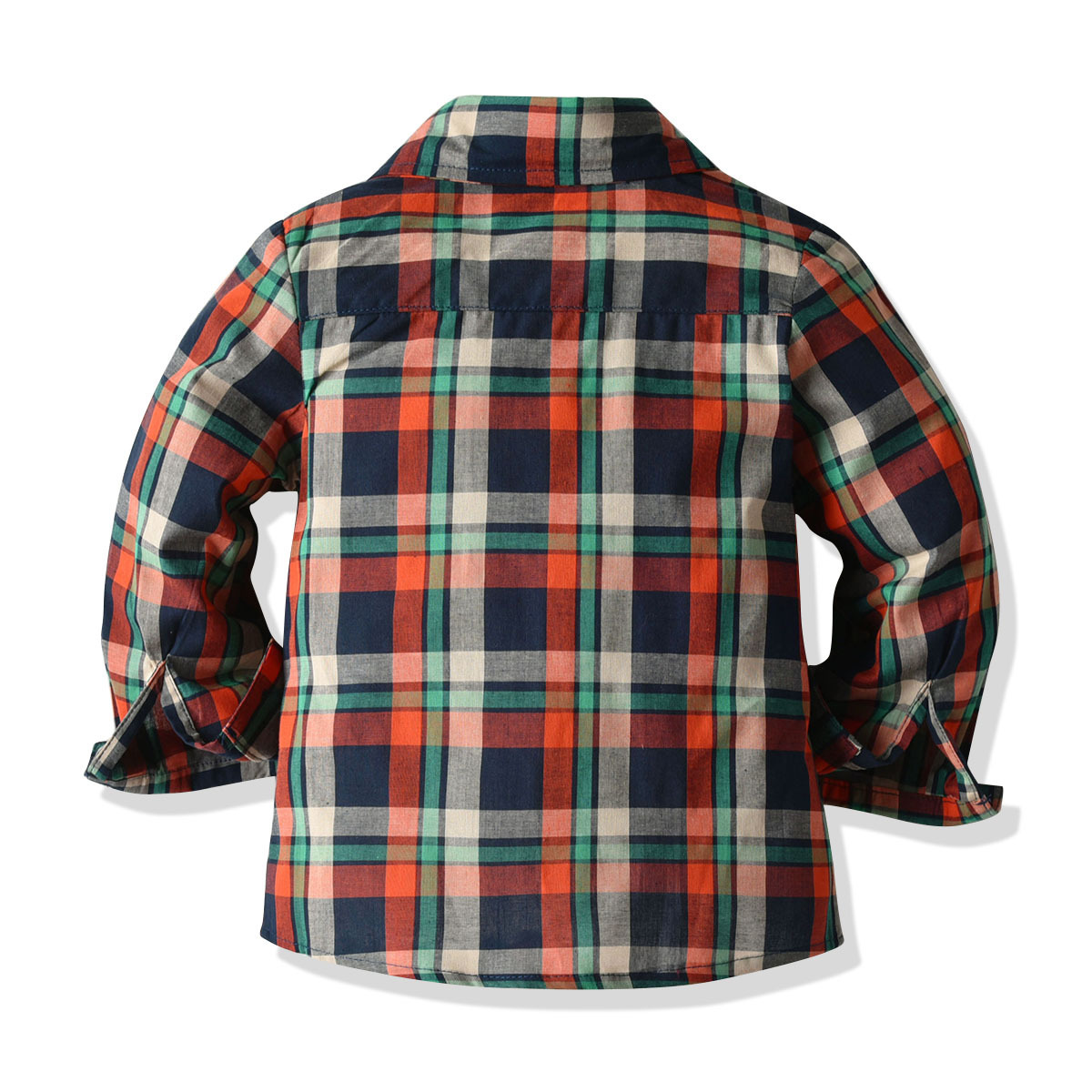ewborn Infant Teen Toddler Baby Boys Plaid Long Sleeve Lapel Shirt Trousers Romper with Bow Tie SuspenderX1019