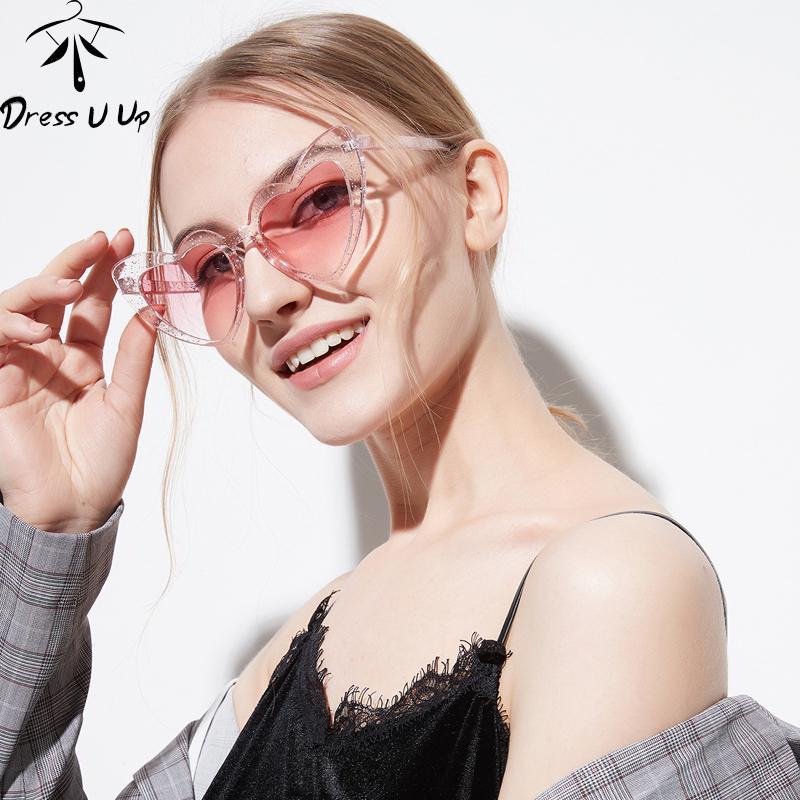 DRESSUUP Glitter Frame Cat Eye Sunglasses Women Brand Designer Vintage Gradient Pink Sun Glasses Heart-shape For Female1
DRESSUUP Glitter Frame Cat Eye Sunglasses Women Brand Designer Vintage Gradient Pink Sun Glasses Heart-shape For Female1