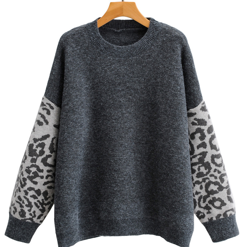 2021 New Europe and the United States Women's Leopard Splicing Sleeve Loose Leisure Knitting Round Collar Pullovers Ff202 Es8h, One size
2021 New Europe and the United States Women's Leopard Splicing Sleeve Loose Leisure Knitting Round Collar Pullovers Ff202 Es8h, One size