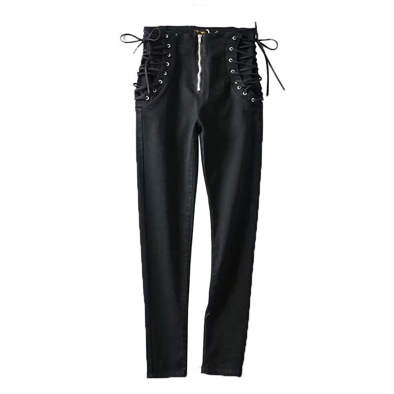 Net Red Sexy High Waist Strap Zipper Jeans Woman Spring Korean Version Of The Large Size Slim Slim Pencil Nine Points Pants 201109, Black
Net Red Sexy High Waist Strap Zipper Jeans Woman Spring Korean Version Of The Large Size Slim Slim Pencil Nine Points Pants 201109, Black