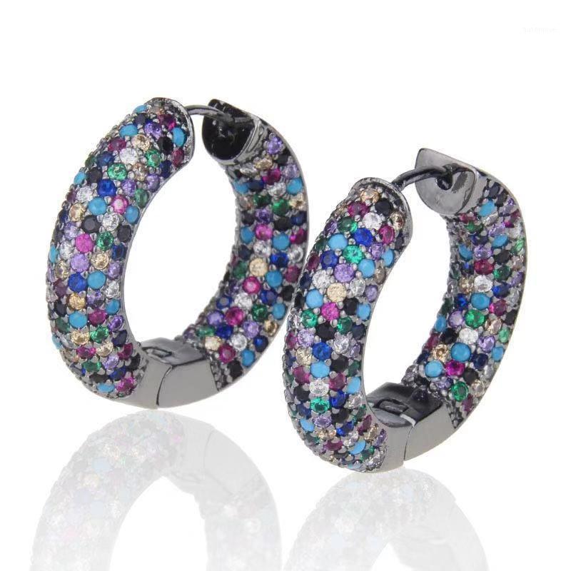 HIBRIDE Luxury Women Elegant Hoop Earrings Vintage Multicolor Cubic Zirconia Brilliant Design Hoop Earring for Wedding E-6981
HIBRIDE Luxury Women Elegant Hoop Earrings Vintage Multicolor Cubic Zirconia Brilliant Design Hoop Earring for Wedding E-6981