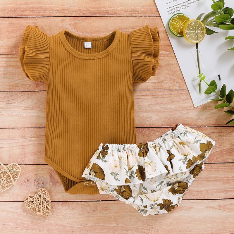 Fashion Summer Children Cotton O-neck Infant Baby Girls Ruffles Solid Romper Bodysuit+Floral Print Shorts Outfits set H41
Fashion Summer Children Cotton O-neck Infant Baby Girls Ruffles Solid Romper Bodysuit+Floral Print Shorts Outfits set H41