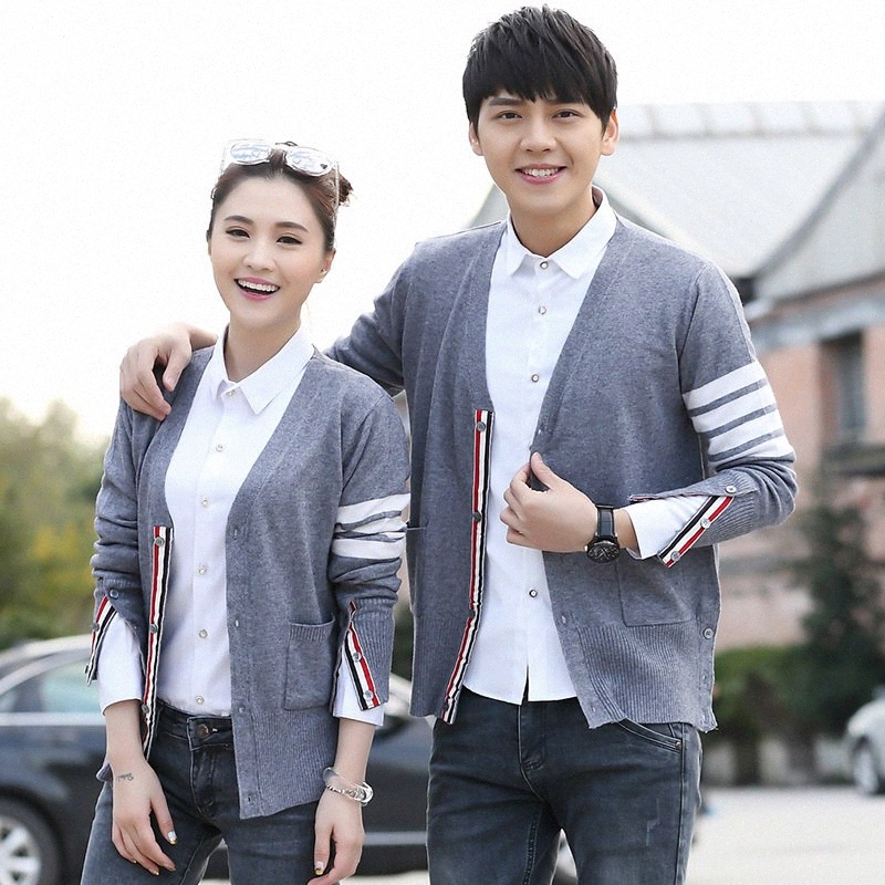 Hot Sale Long Sleeve Spring Autumn Lover Couple Wool Sweaters TB Style Brand New Women Men Knitted Cardigan Sweater Fashion Top Y20072 80V3#, Middle gray
Hot Sale Long Sleeve Spring Autumn Lover Couple Wool Sweaters TB Style Brand New Women Men Knitted Cardigan Sweater Fashion Top Y20072 80V3#, Middle gray