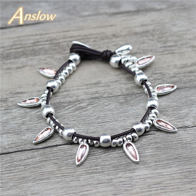 Anslow Fashion Jewelry Genuine Leather Cooffee Beans Crystal Women Charms Bracelet Handmade DIY Christmas Gift LOW0804LB
Anslow Fashion Jewelry Genuine Leather Cooffee Beans Crystal Women Charms Bracelet Handmade DIY Christmas Gift LOW0804LB
