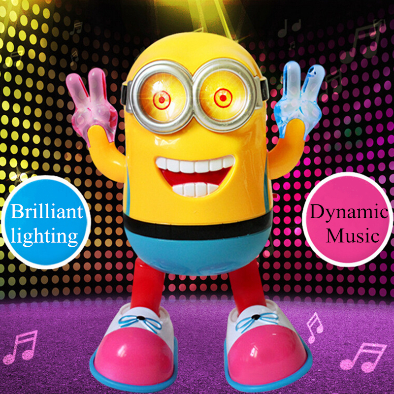 Electric Toys Despicable Minion Dancing Robot Kids Educational Toy With Light And Music Small Yellow People Children's Gift LJ201105
Electric Toys Despicable Minion Dancing Robot Kids Educational Toy With Light And Music Small Yellow People Children's Gift LJ201105