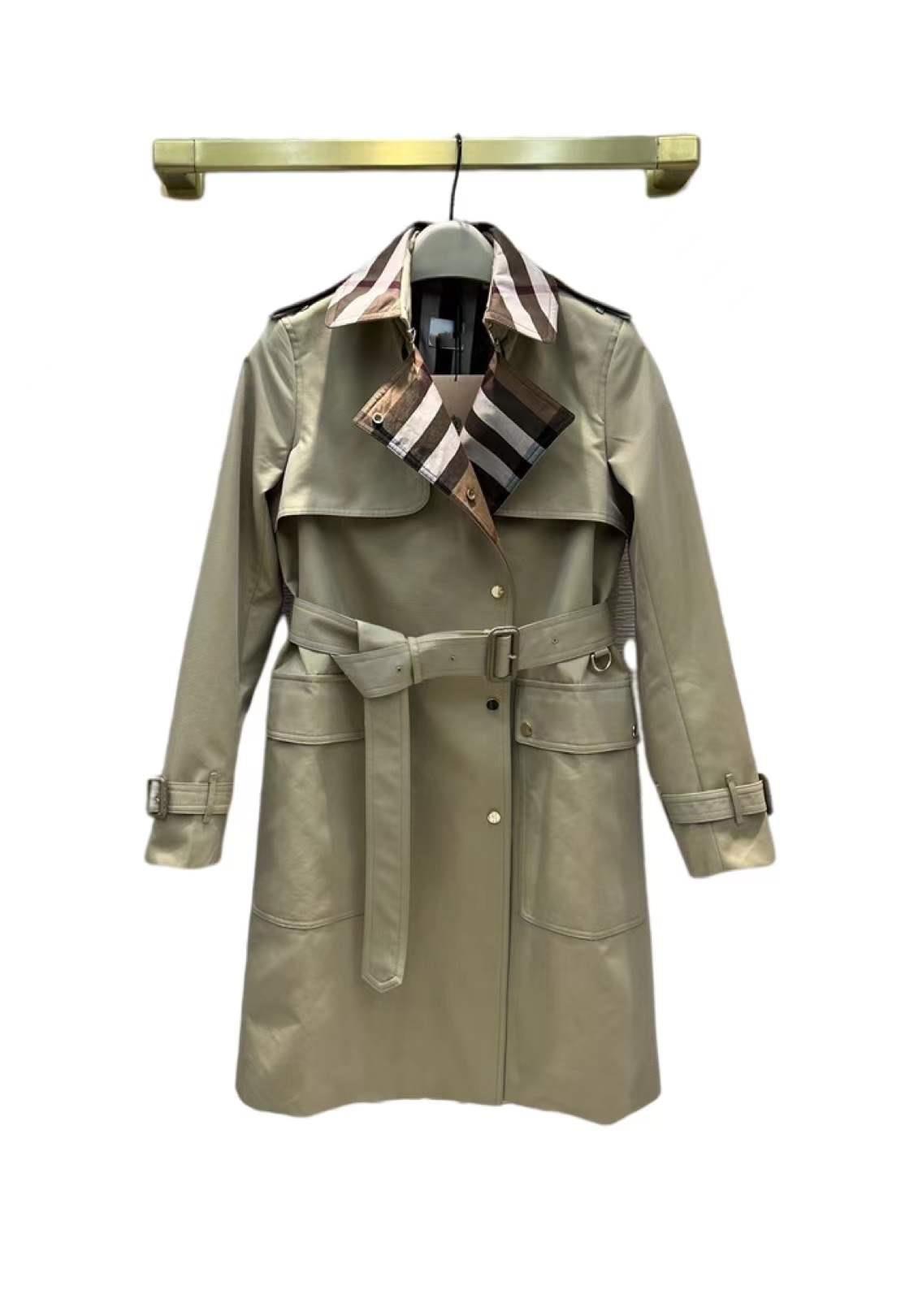 Women&#039;s Trench Coats 2022 Spring Long Sleeve Lapel Neck Jackets Designer Brand Same Style Outerwear 0107-2 от DHgate WW