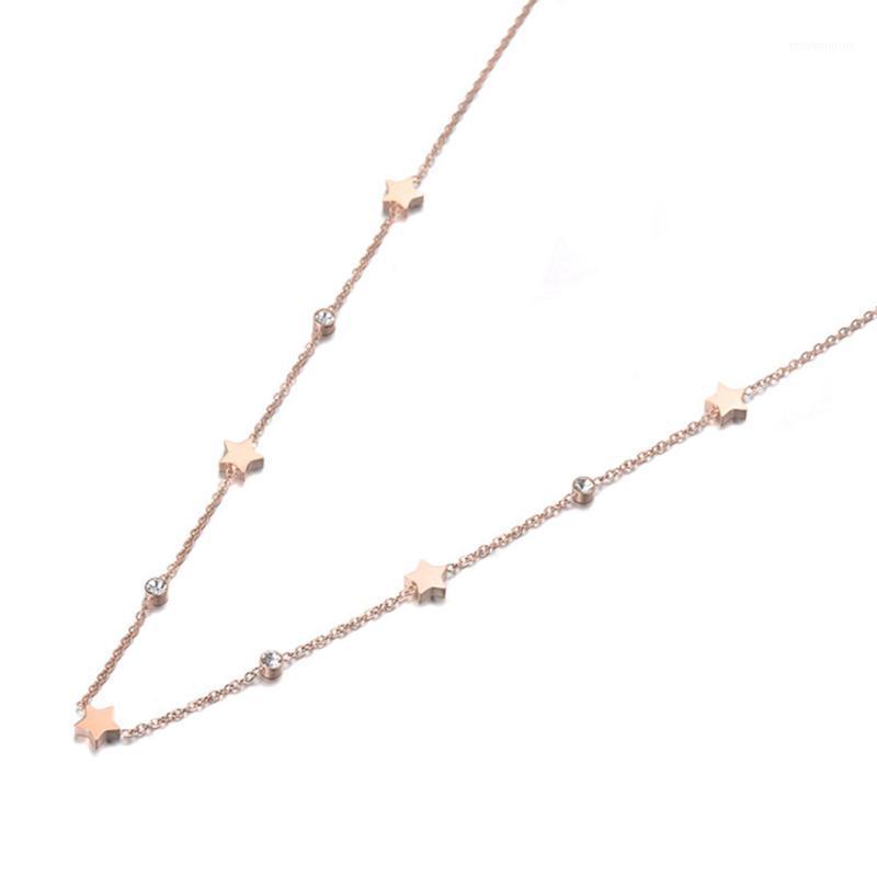Fashion Bohemia Titanium Steel Star CZ Crystal Choker Necklace Beach Jewelry Pendant Chain Necklace For Women N191241
Fashion Bohemia Titanium Steel Star CZ Crystal Choker Necklace Beach Jewelry Pendant Chain Necklace For Women N191241