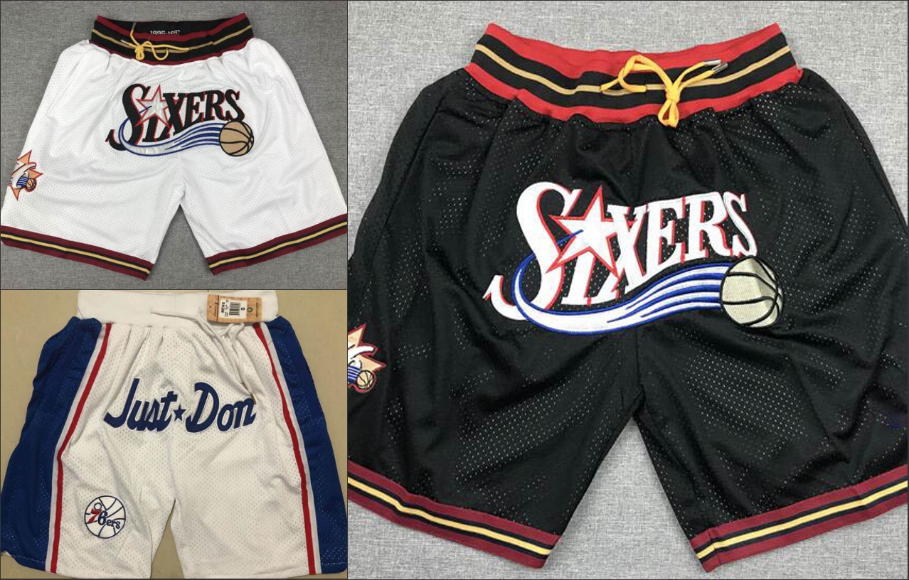 Philadelphia 76ers Men Just Don Hardwood Classics NBA Embroidered pocket Basketball Shorts, Black
Philadelphia 76ers Men Just Don Hardwood Classics NBA Embroidered pocket Basketball Shorts, Black