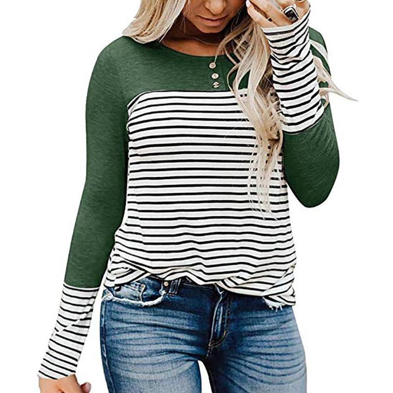 New Women' Casual Spring Fall 2020 Slim Black And White Stripes O-neck Long Sleeve Pullover Blouse Tops Shirt Vestidos
New Women' Casual Spring Fall 2020 Slim Black And White Stripes O-neck Long Sleeve Pullover Blouse Tops Shirt Vestidos