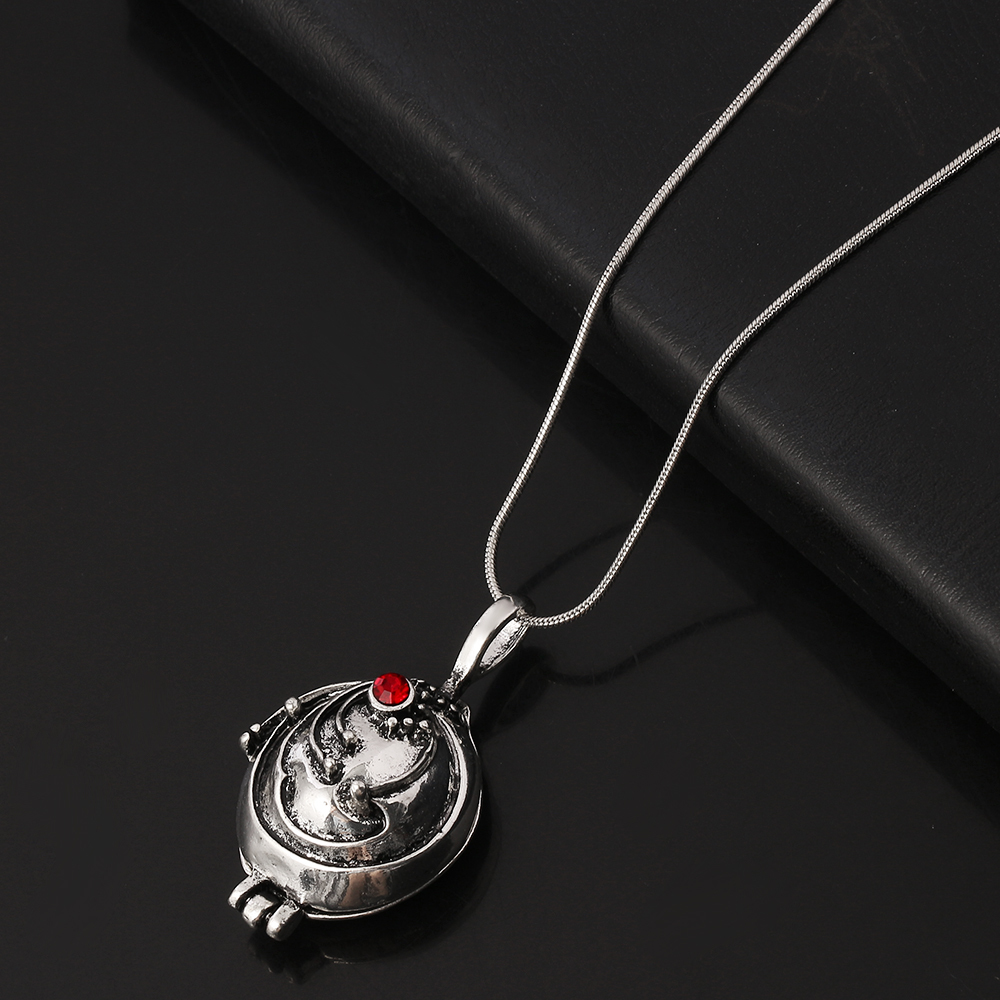 Wholesale The Vampire Diaries Necklace Elena Gilbert Vintage Fashion Vervain Verbena Pendant Photo Locket Jewelry For Men Women 201014