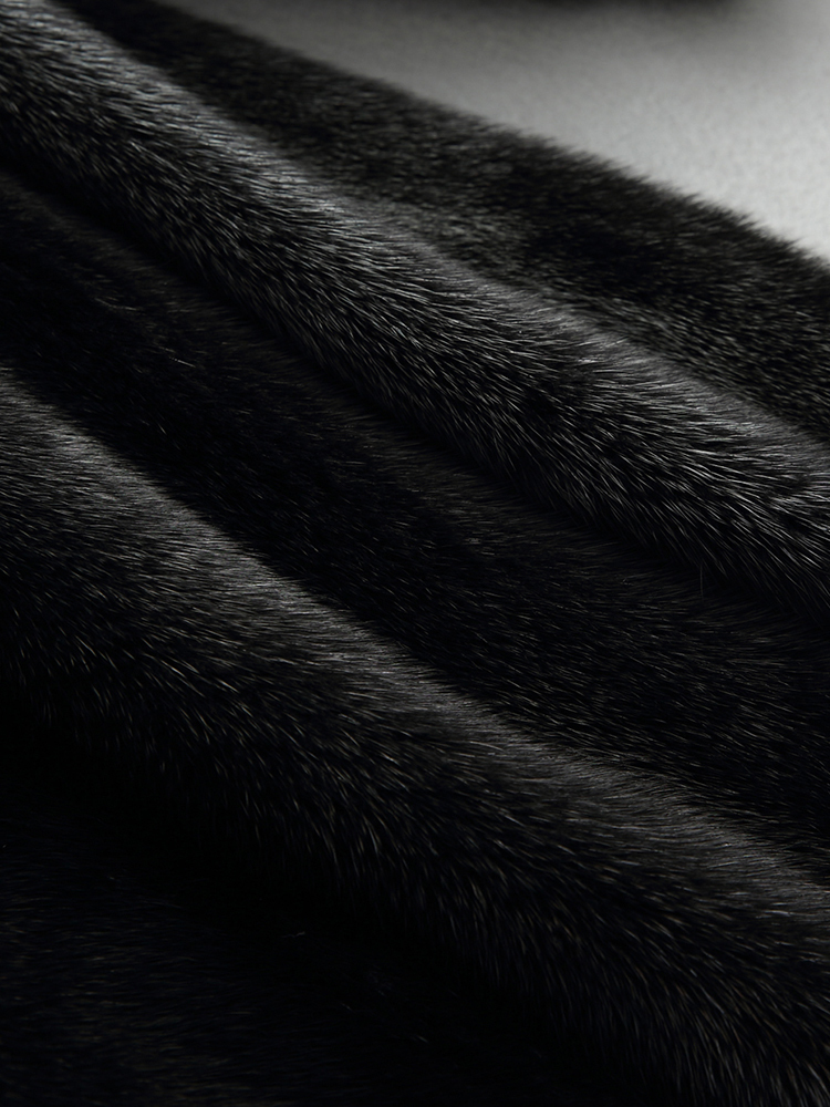 Lautaro High quality long black winter faux fur coat women with hood long sleeve Plus size warm fluffy furry jacket LJ201021