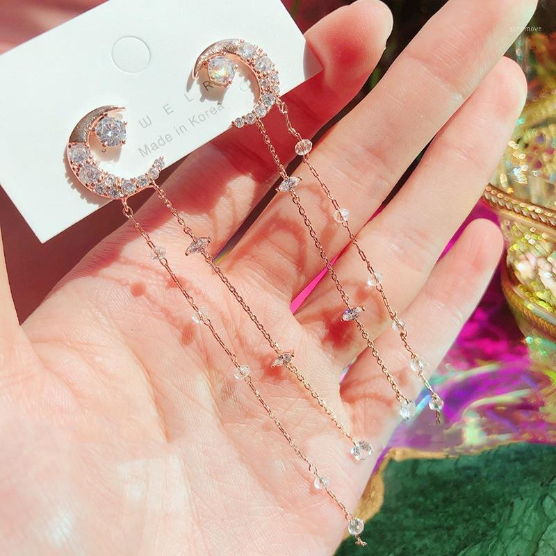 MENGJIQIAO Korean Fashion Moon Rhienstone Long Tassel Drop Earrings For Women Elegant Crystal Boucle D'oreille Jewelry1
MENGJIQIAO Korean Fashion Moon Rhienstone Long Tassel Drop Earrings For Women Elegant Crystal Boucle D'oreille Jewelry1