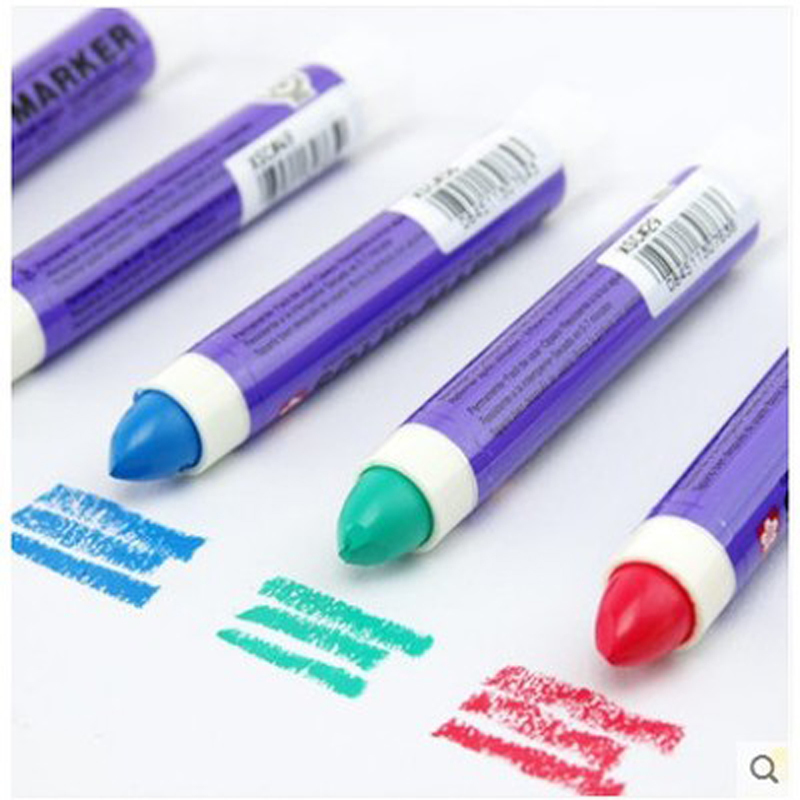 8Pcs Japan Sakura Solid Marker Industrial Pen XSC Dry Can Write on Steel Plate Water Oil Surface Multi-function Pen 201211