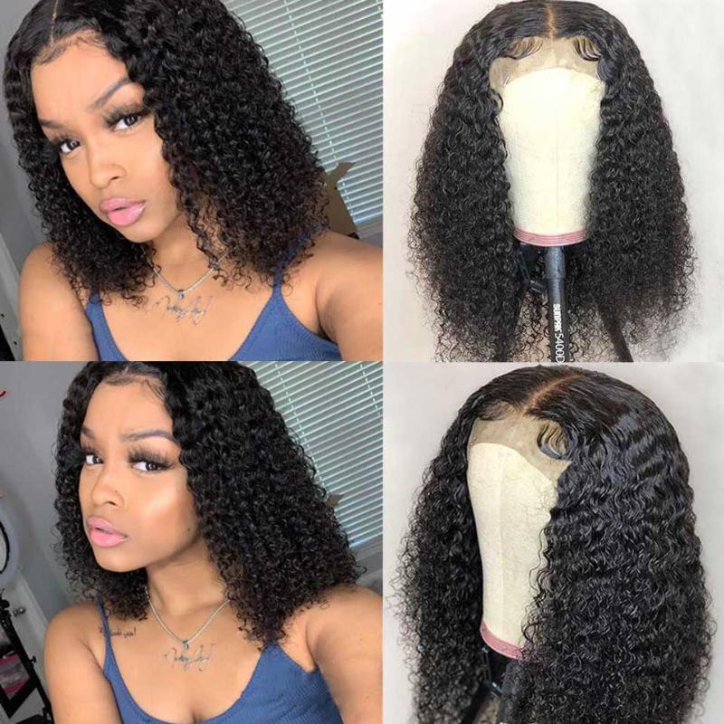 180% Short Bob Kinky Curly Lace Front Human Hair Wigs Hd Transparent Lace Wigs TPart Remy Malaysian Jerrly Curly Human Hair, Natural color
180% Short Bob Kinky Curly Lace Front Human Hair Wigs Hd Transparent Lace Wigs TPart Remy Malaysian Jerrly Curly Human Hair, Natural color