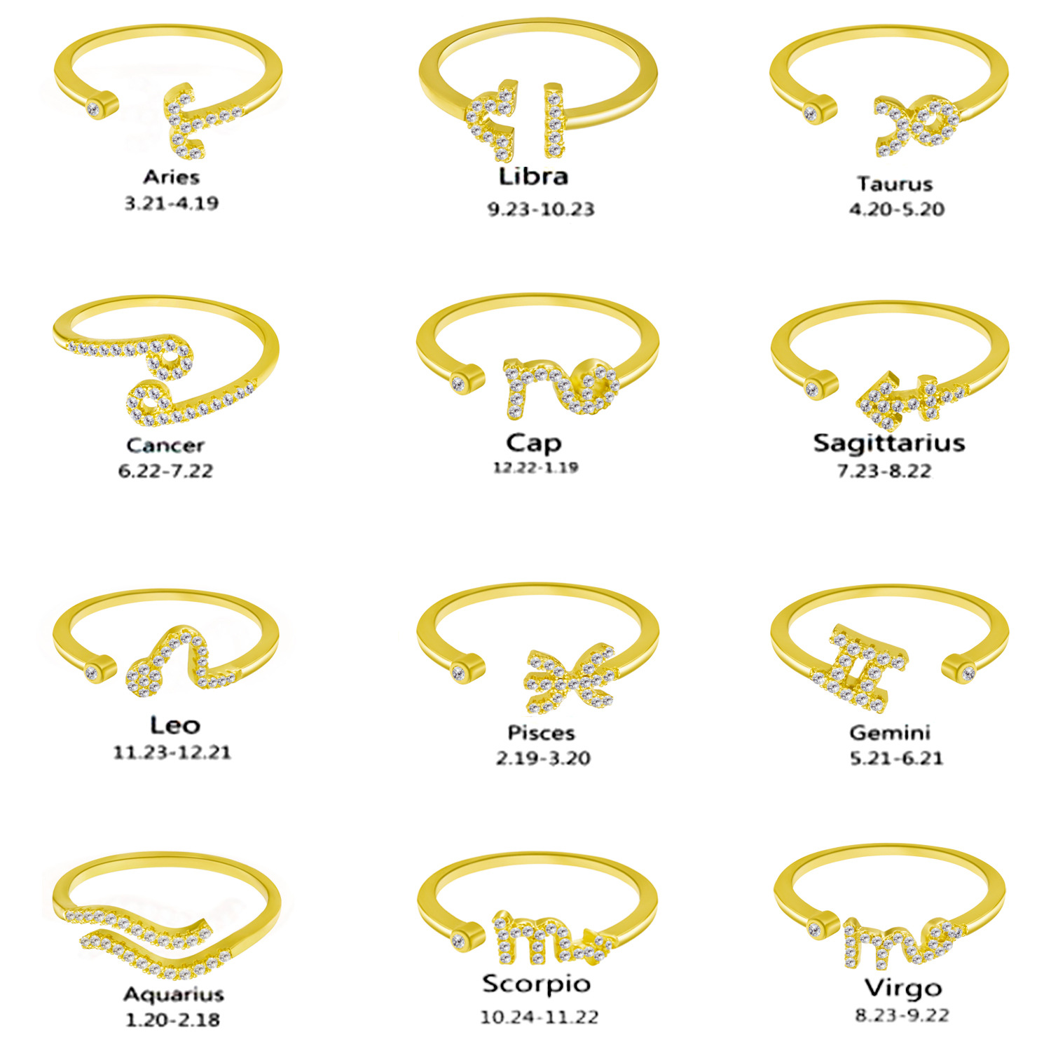 2021 Crystal zodiac Sign Ring Men Hollow Out Silver Color Rings Open Ring Jewelry Wholesale
2021 Crystal zodiac Sign Ring Men Hollow Out Silver Color Rings Open Ring Jewelry Wholesale