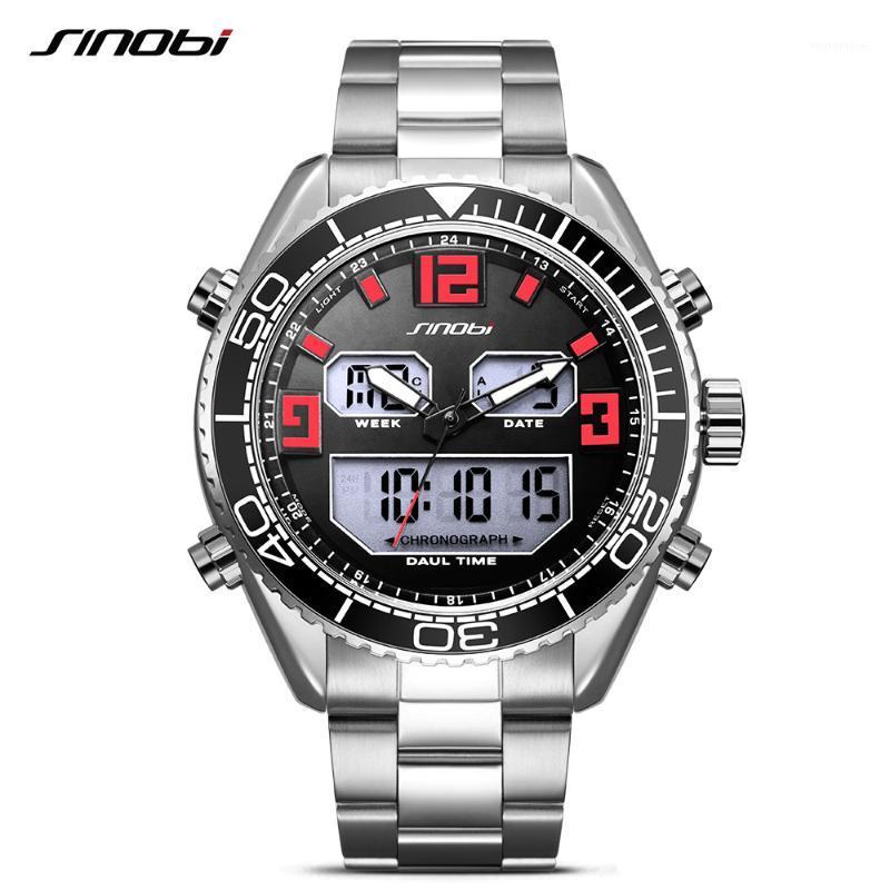 SINOBI 2020 High Quality Mens Watches Luxury Steel Wrist Watch Men Analog Digital Back Light LED Clock relogio masculino1, Silvergreeng02
SINOBI 2020 High Quality Mens Watches Luxury Steel Wrist Watch Men Analog Digital Back Light LED Clock relogio masculino1, Silvergreeng02