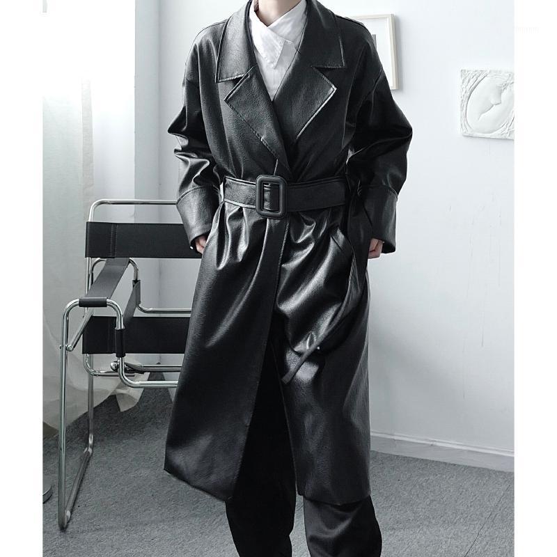 Male Streetwear Vintage Fashion Casual Loose Trench Jacket Outerwear Men' Belt Buckle Leather Trench Coat1, Ym150
Male Streetwear Vintage Fashion Casual Loose Trench Jacket Outerwear Men' Belt Buckle Leather Trench Coat1, Ym150