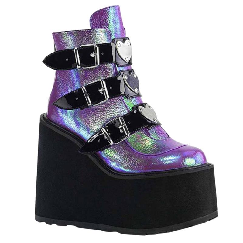 2020 New Winter Women's Fashion Multicolor Wedge Boots Ladies Zip Up Platform Thick Bottom Ankle Boots Cosplay Botas Mujer#g3, Pink
2020 New Winter Women's Fashion Multicolor Wedge Boots Ladies Zip Up Platform Thick Bottom Ankle Boots Cosplay Botas Mujer#g3, Pink