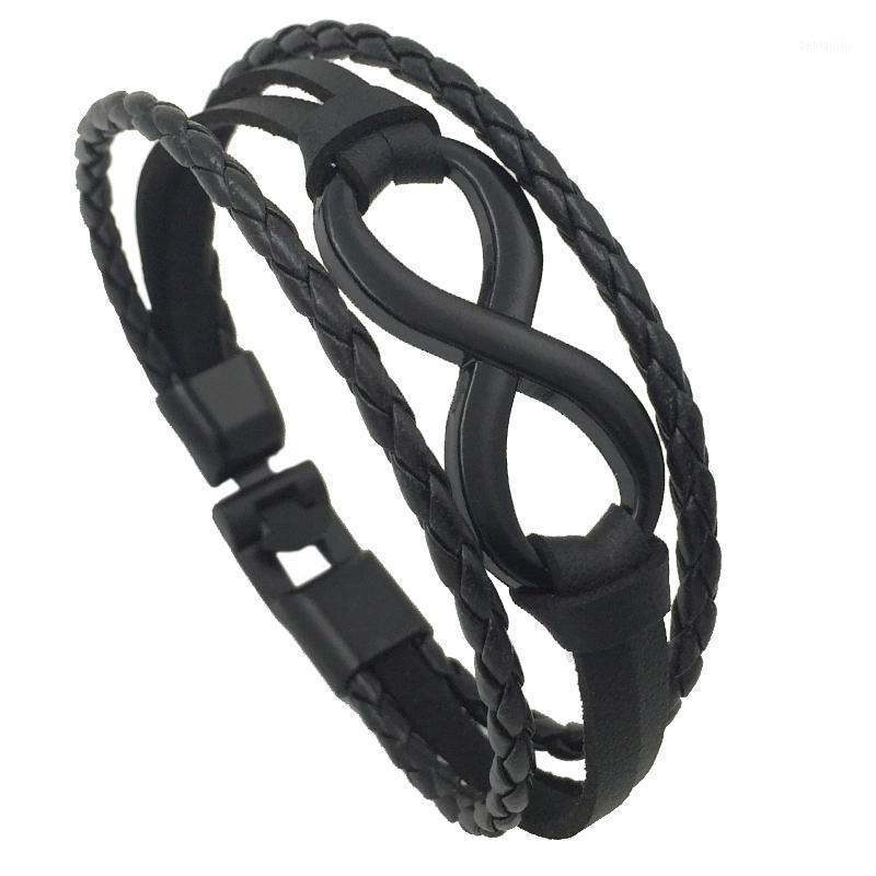 Dropshipping 2020 Black Plated Infinity Bracelets Hand Braided 8 Word Charms Bracelets Leather Rope Bangles Bracelet XY170211
Dropshipping 2020 Black Plated Infinity Bracelets Hand Braided 8 Word Charms Bracelets Leather Rope Bangles Bracelet XY170211