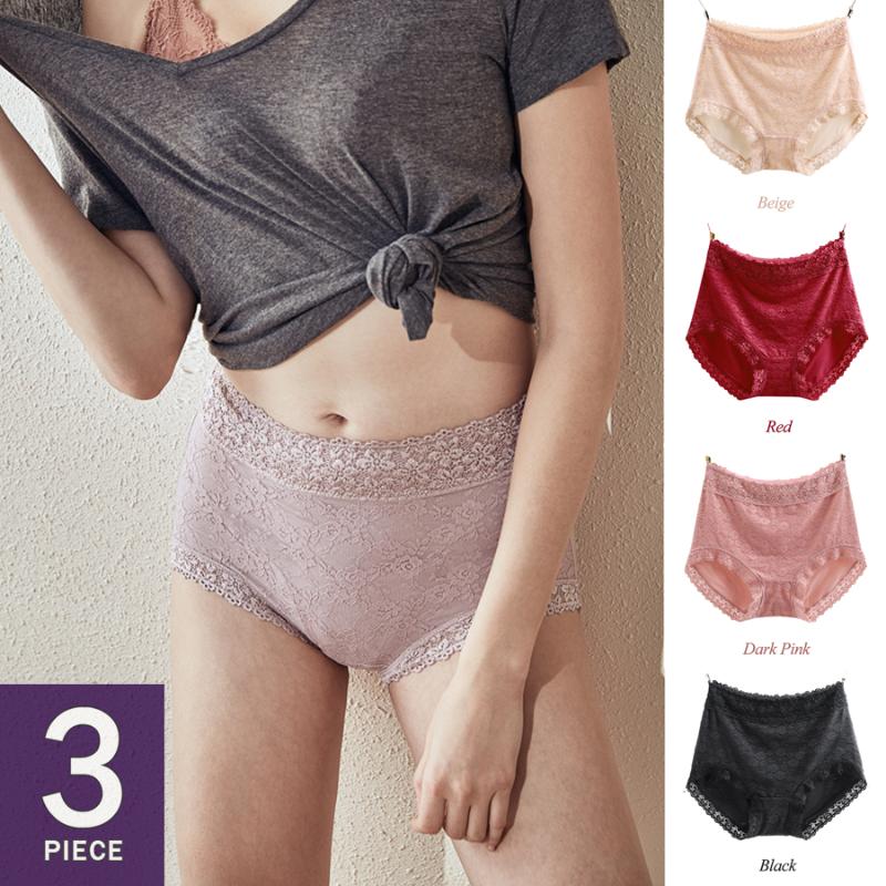 Plus Size High Waist Panties Women Large Underwear Sexy Lace Briefs Big Underpants BuLift Floral Comfortable Intimates 3Pcs, Set 4
Plus Size High Waist Panties Women Large Underwear Sexy Lace Briefs Big Underpants BuLift Floral Comfortable Intimates 3Pcs, Set 4