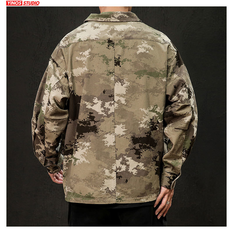 Dropshipping Men Japanese Streetwear Bomber Tops 2020 Loose Outdoor Sport Camouflage Coats Autumn Windbreaker Jacket T200502